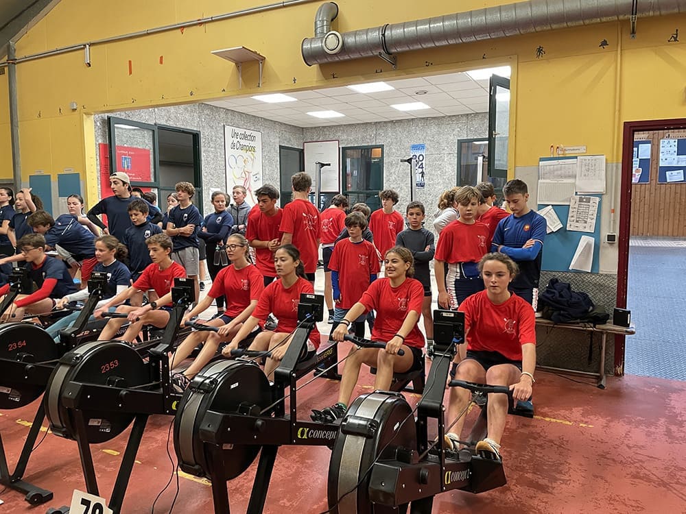 photo de groupe du club d'aviron