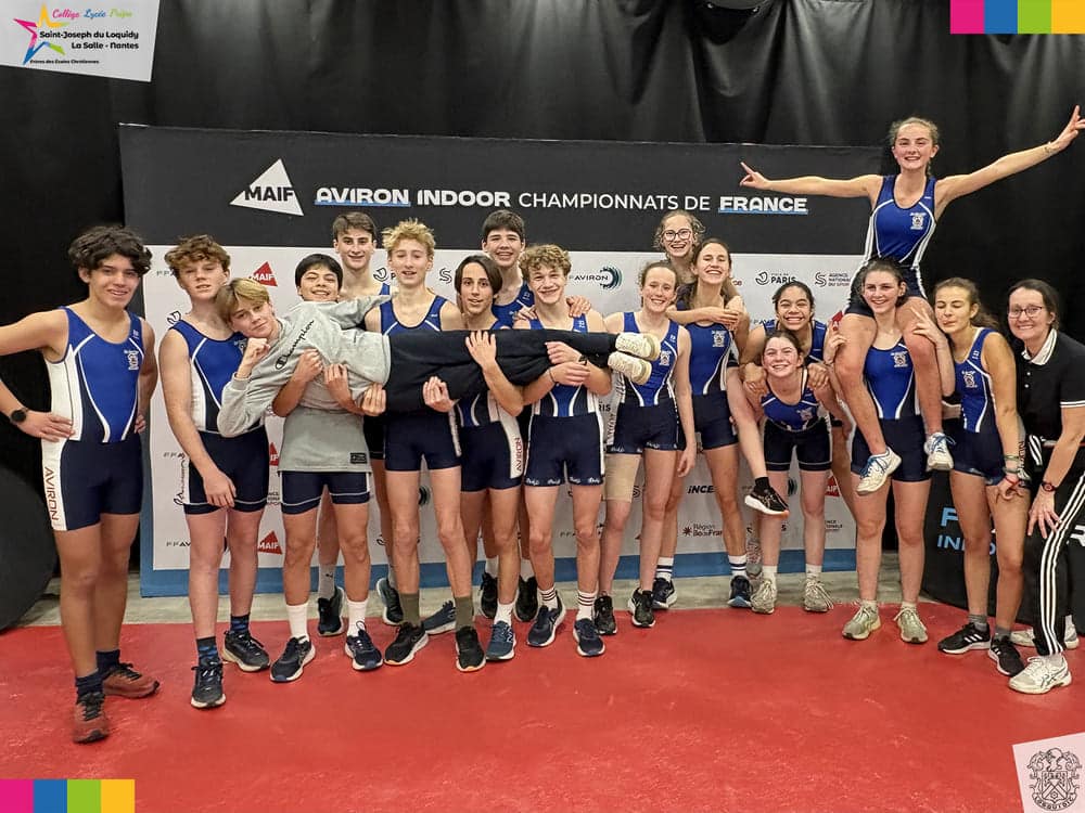 Sports – Championnat de France Aviron Indoor 2026 : triple victoire et 5 podiums pour nos élèves !