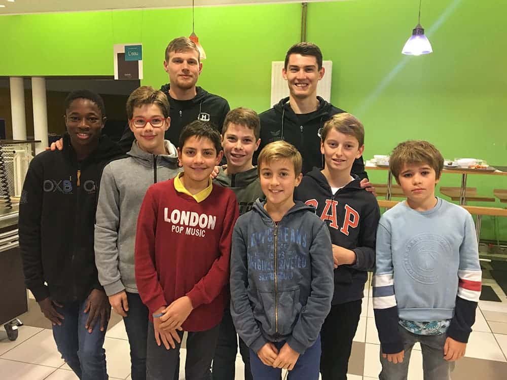Les joueurs du « H » s’invitent au petit déjeuner au Loquidy