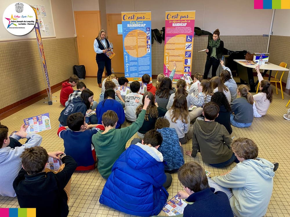 Sensibilisation au handicap proposée aux élèves de 5e