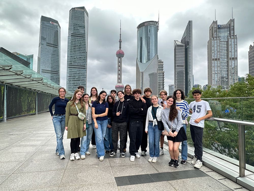 photo élèves à shangai